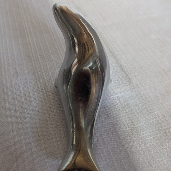 VTG Hoselton Canada 4 Aluminum Animals  Figurines Signed Swan Seal Goose Beaver - Picture 7 of 12